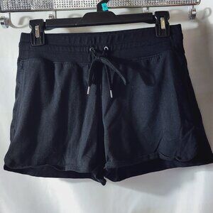 Tek Gear Essential Gear Black Mid Rise Wicking Drawcord Waist Workout Short Sz S